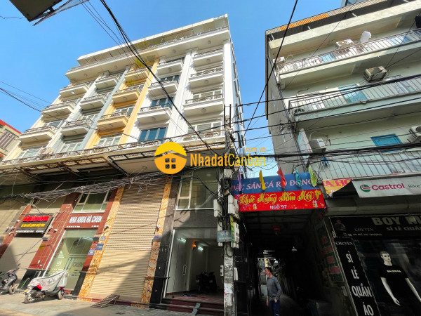 Cho thuê gấp tòa nhà văn phòng 7 tầng mặt phố mễ trì thượng. dt 52m2, mt 4m. giá thuê 35 triệutháng